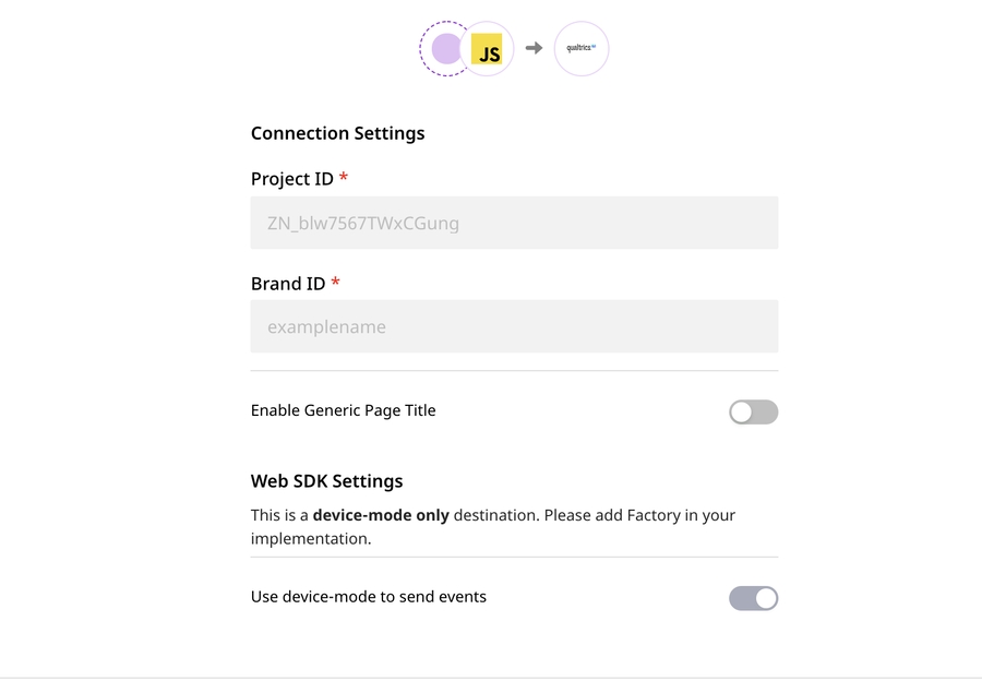 Configuration Settings for Qualtrics